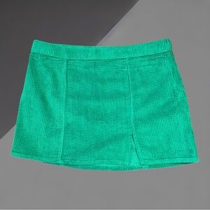 NWT Aerie Corduroy Micro Mini Skirt in Kelly Green-Size Small